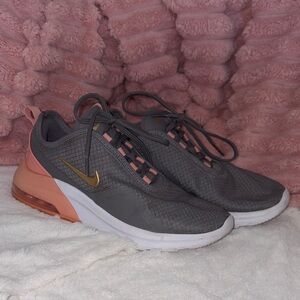 Nike Women's Gray and Gold Sneakers